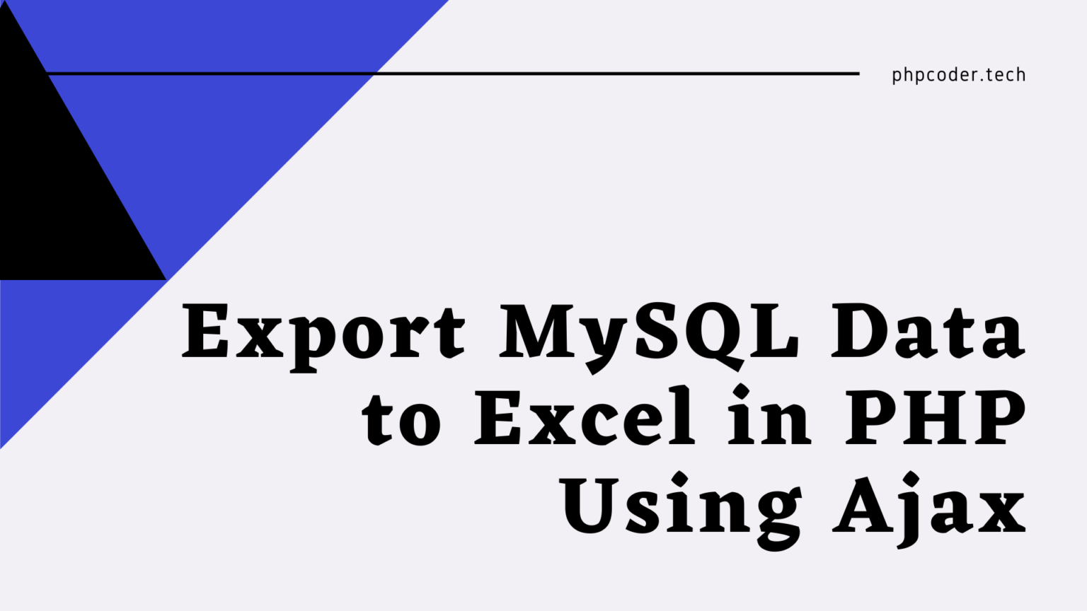 ajax export excel php