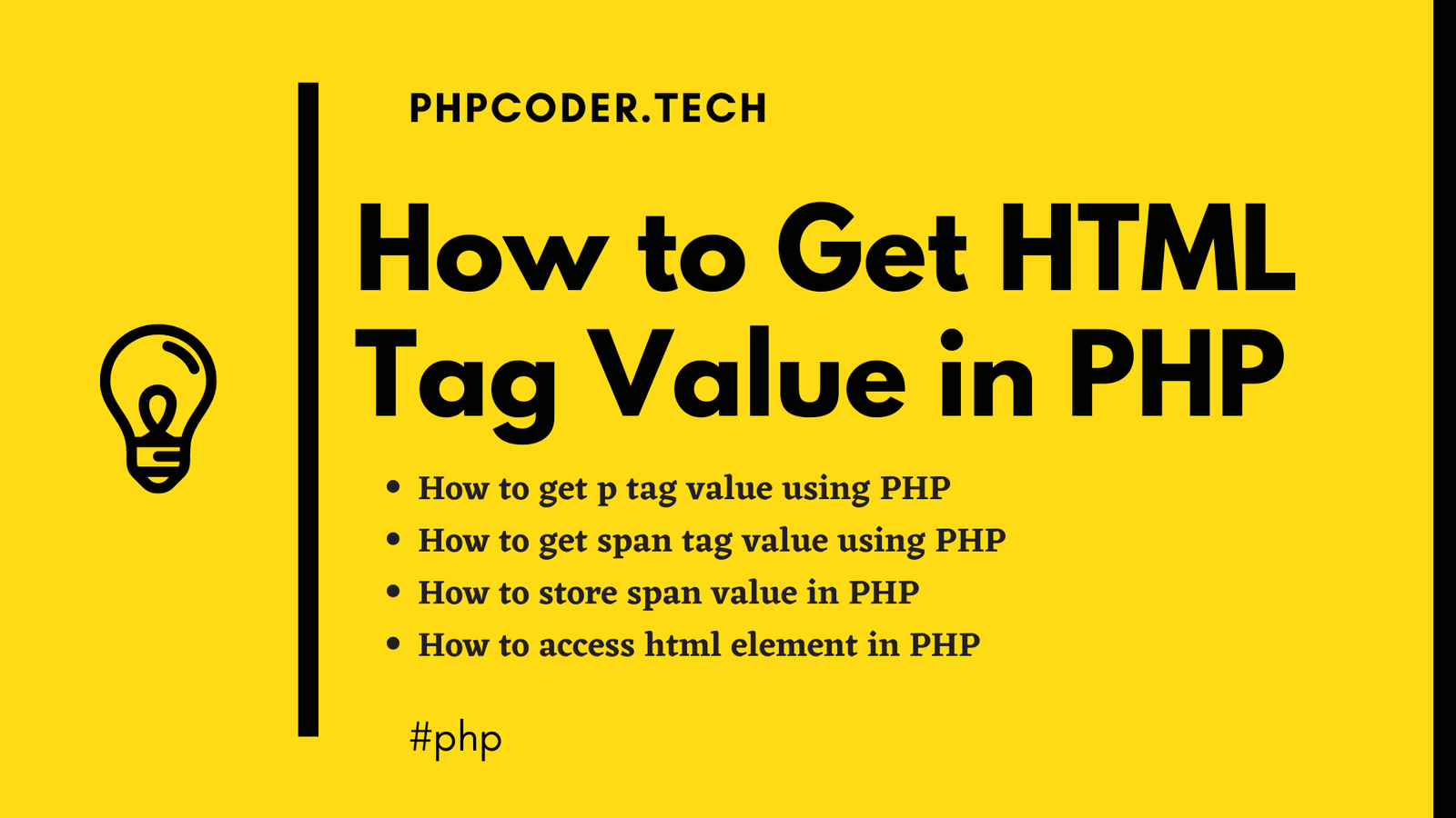 How to Get HTML Tag Value in PHP