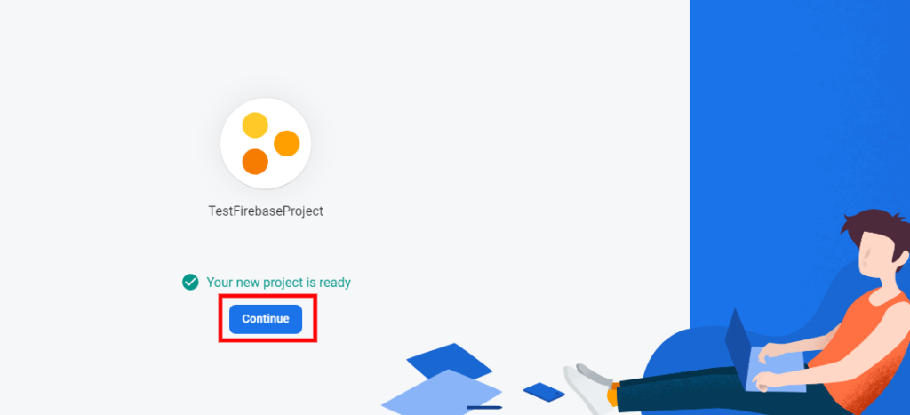 Firebase project created