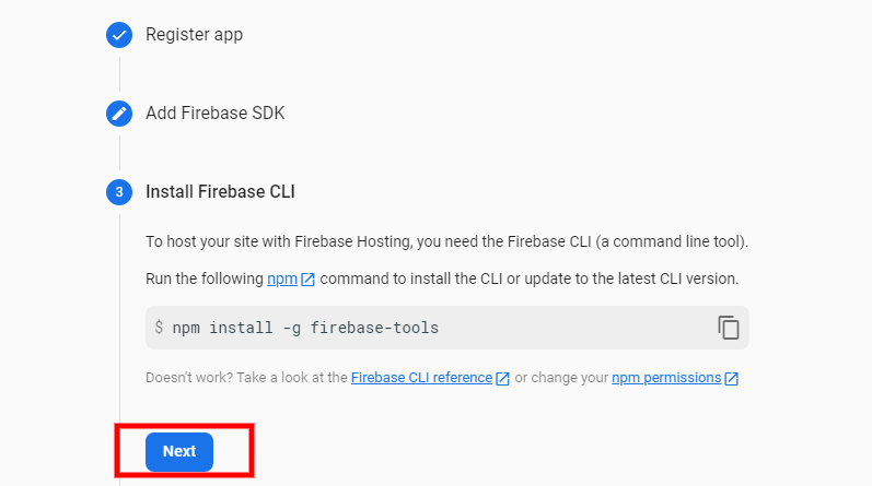 Firebase setup firebase CLI set-up
