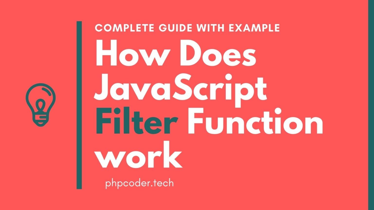How Does JavaScript Array Filter Function work With Example - CODING TASKS