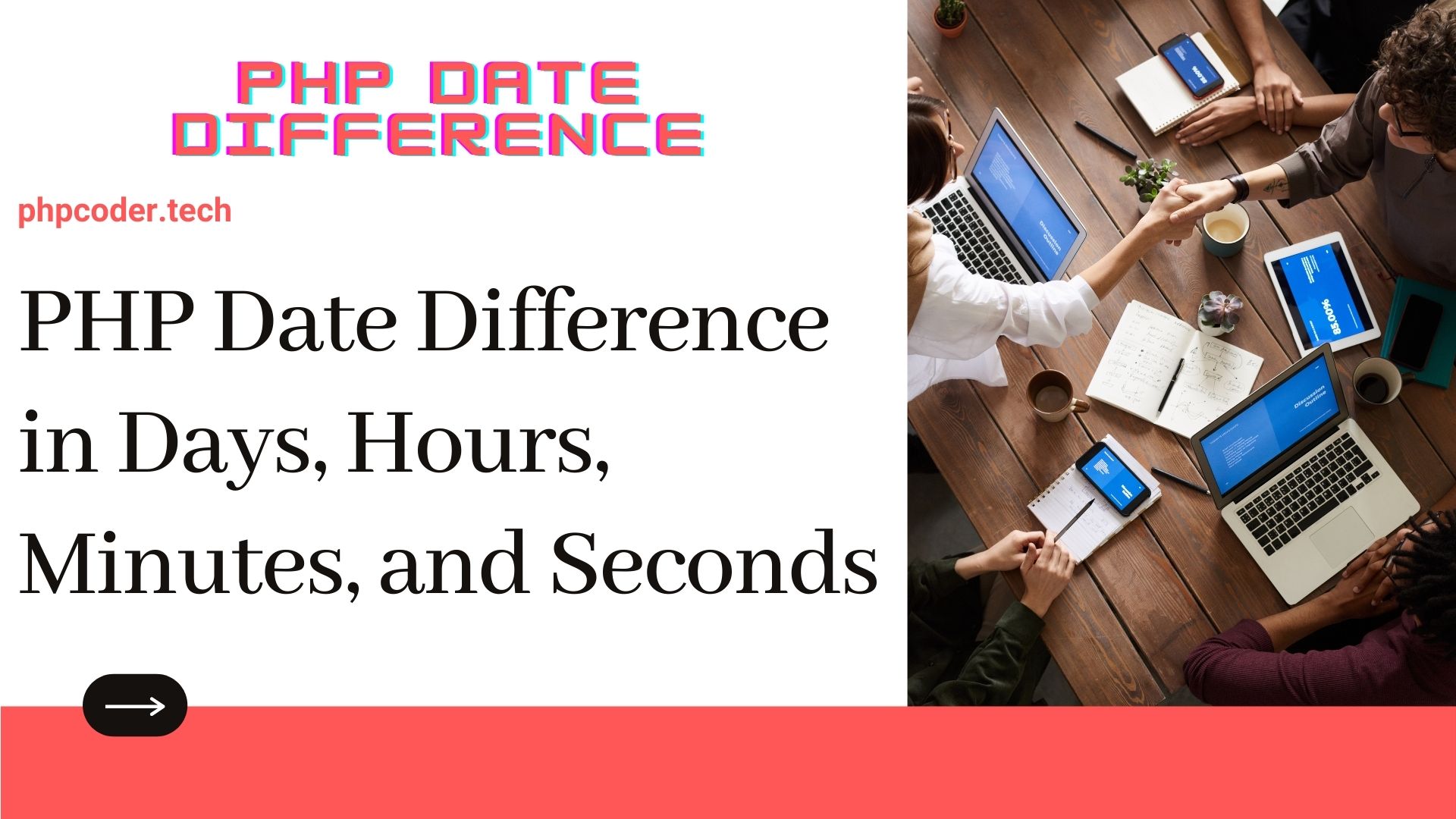 PHP Date Difference in Days, Hours, Minutes, and Seconds