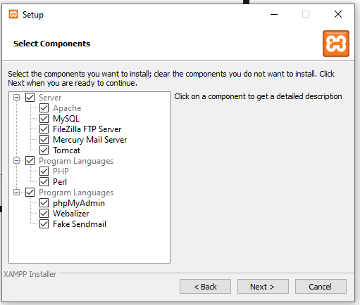 XAMPP setup 2